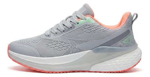 Zapatillas Mujer Deportiva Gris Running Gimnasio Gym Liviana