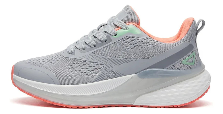 Zapatillas Mujer Deportiva Gris Running Gimnasio Gym Liviana