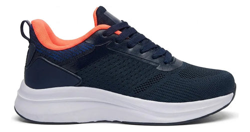 Zapatilla Mujer Deportiva Azul Gimnasio Running Yoga Liviana