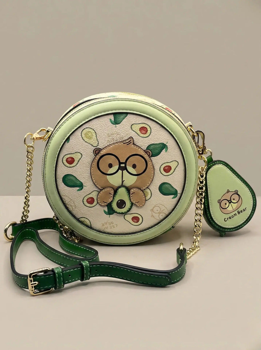 Cartera Mujer Bandolera Monedero Palta Cream Bear Original