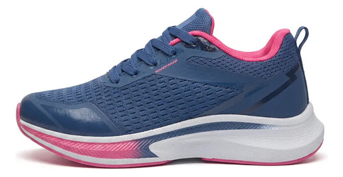 Zapatilla Mujer Deportiva Azul Gimnasio Running Yoga Gym