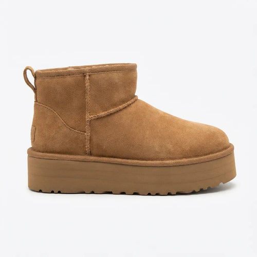 Botin Mujer Chiporro Plataforma Camel Bota Liviana Comoda