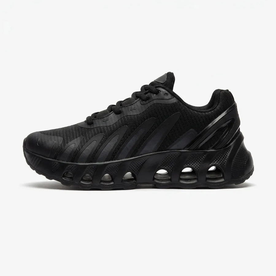 Zapatilla Negro Mujer Deportiva Plataforma Running Gym Black