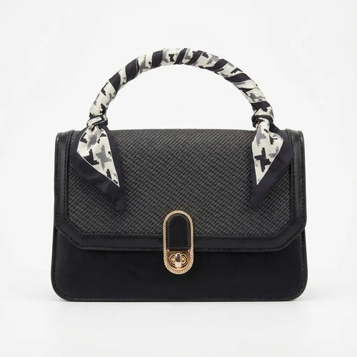 Cartera Mujer Bandolera Negro Correa Ajustable Elegante