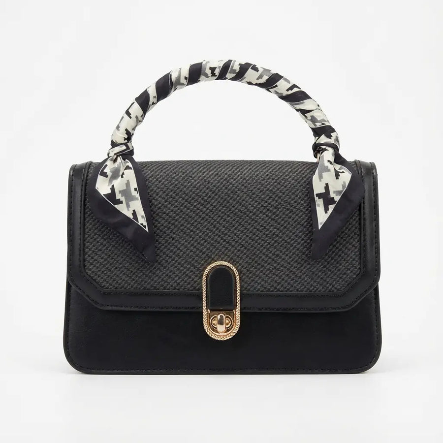 Cartera Mujer Bandolera Negro Correa Ajustable Elegante