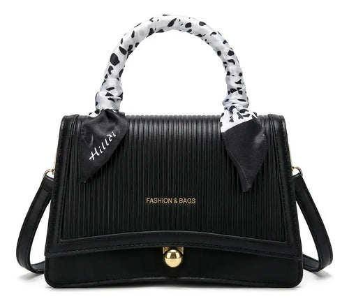 Cartera Mujer Bandolera Negra Elegante Correa Desmontable