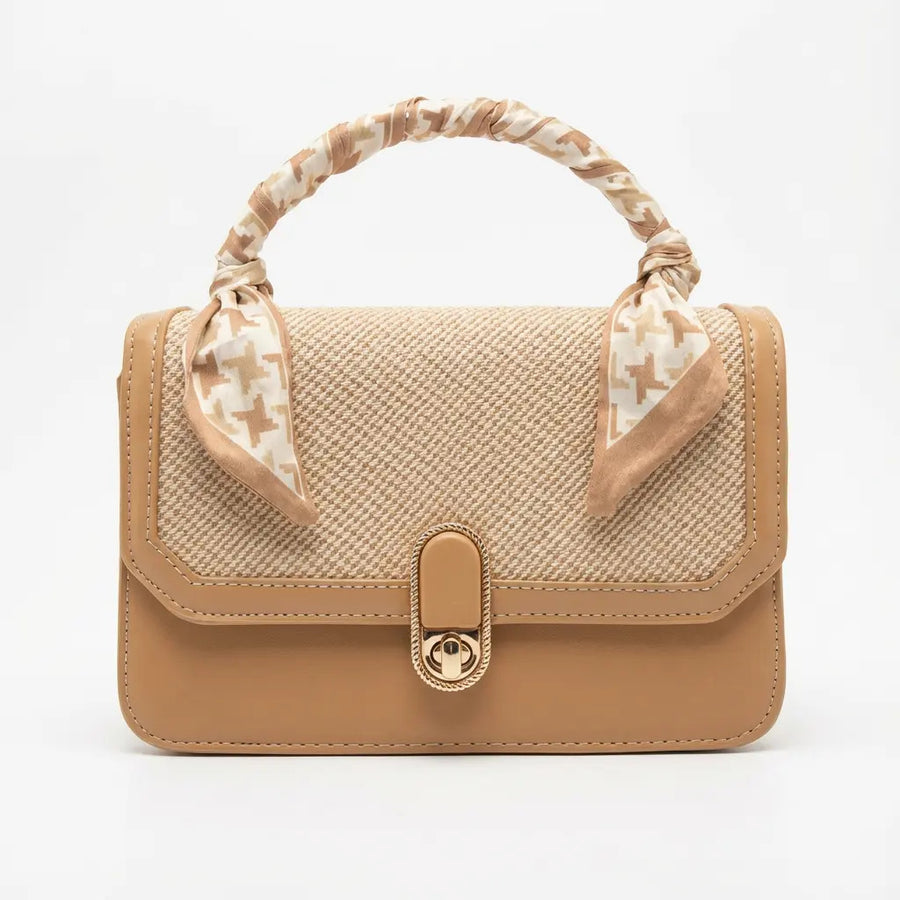 Cartera Mujer Bandolera Camel Correa Ajustable Elegante