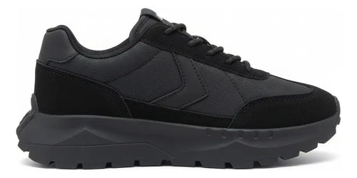 Zapatilla Mujer Deportivas Negra Urbana Plataforma Cordones