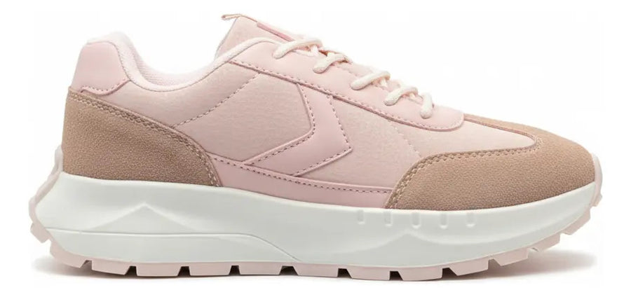Zapatilla Mujer Deportiva Urbana Rosa Plataforma Cómoda