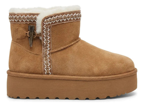 Botín Mujer Pantubota Chiporro Plataforma Invierno Liviana