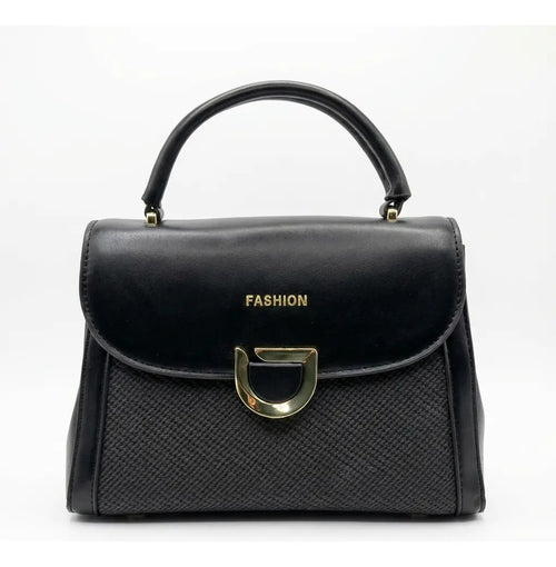 Cartera Mujer Bandolera Negro De Mano Cute Correa Ajustable