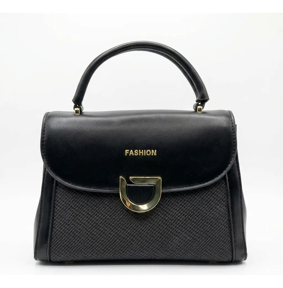 Cartera Mujer Bandolera Negro De Mano Cute Correa Ajustable